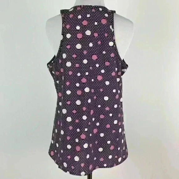 Curt women’s tank top size M pink white polka dot - Picture 5 of 8